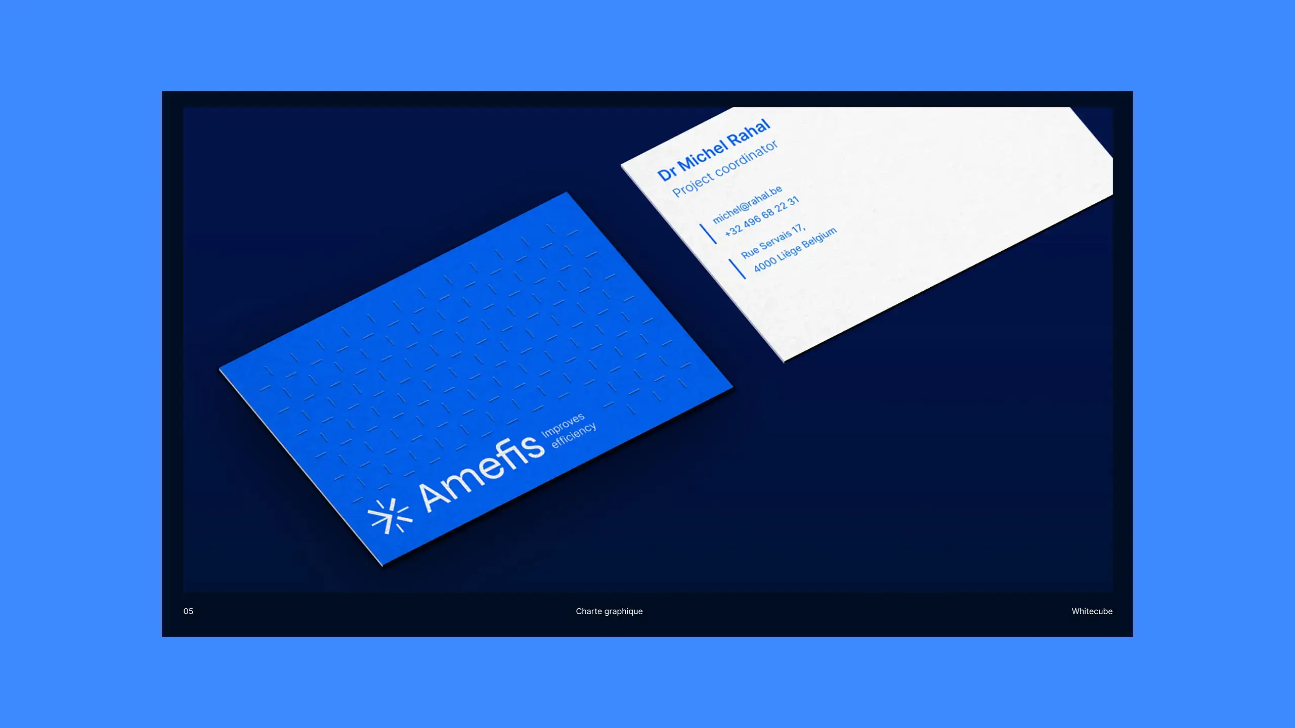 Design des cartes de visite
