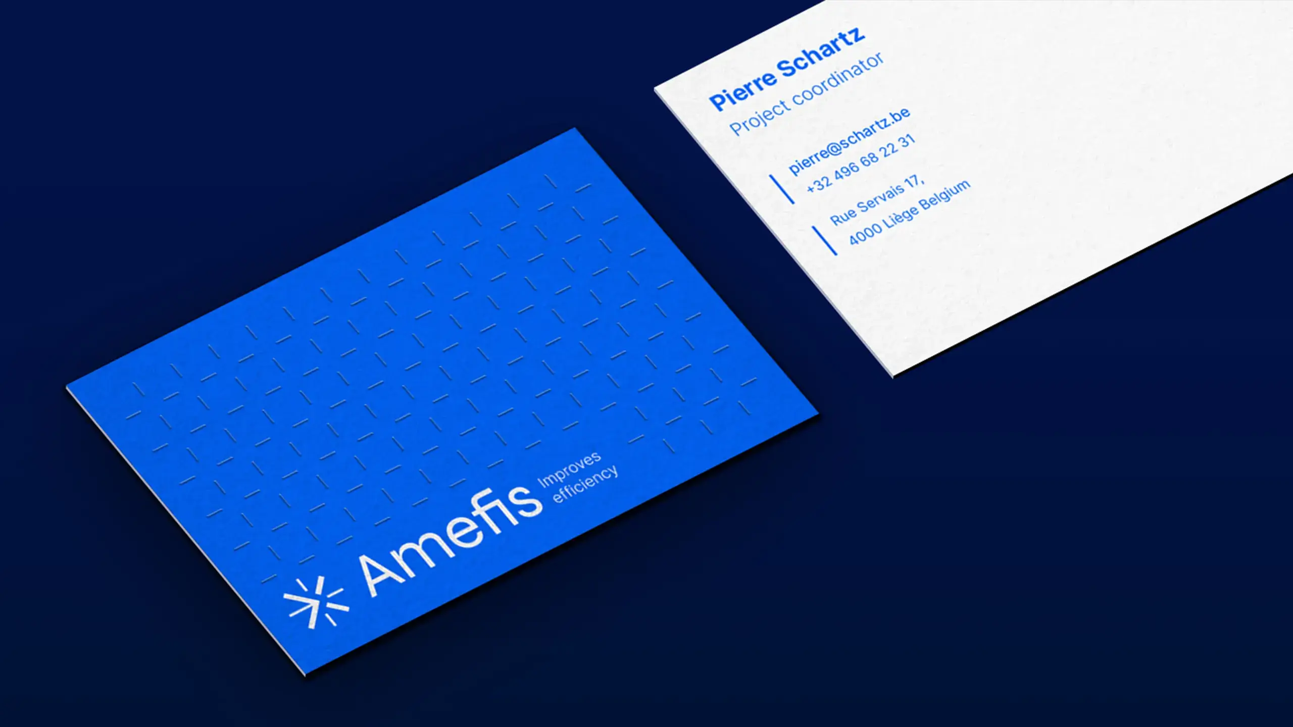Design des cartes de visite