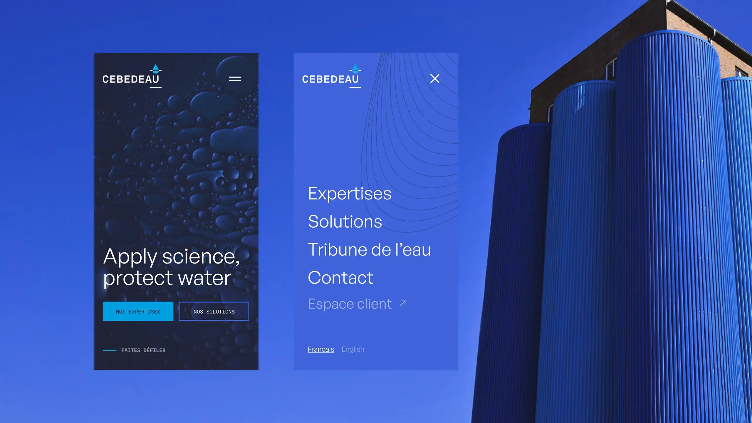 Captures d’écran du site mettant en avant l’aspect responsive du site