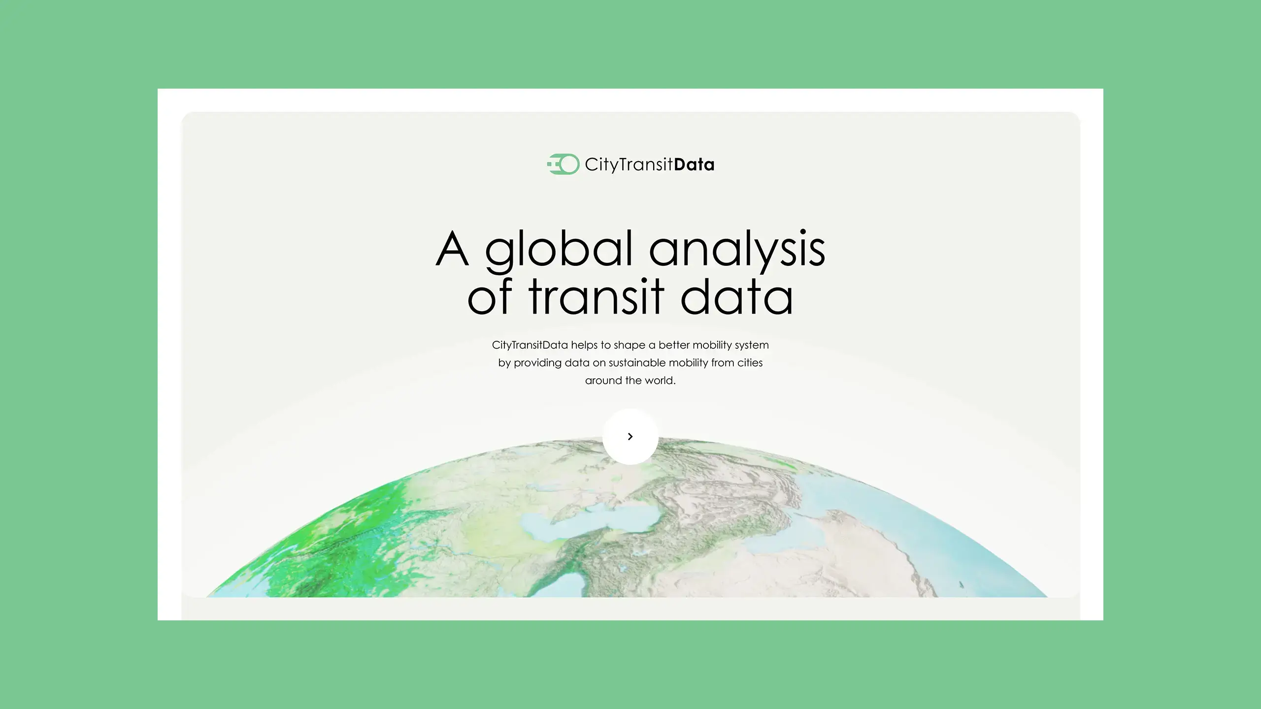 Representative image of project CityTransit Data