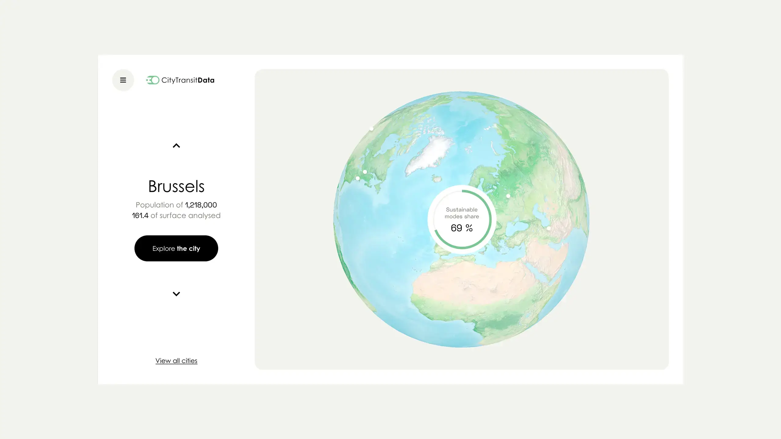 Image representing the 3D map available on the home page