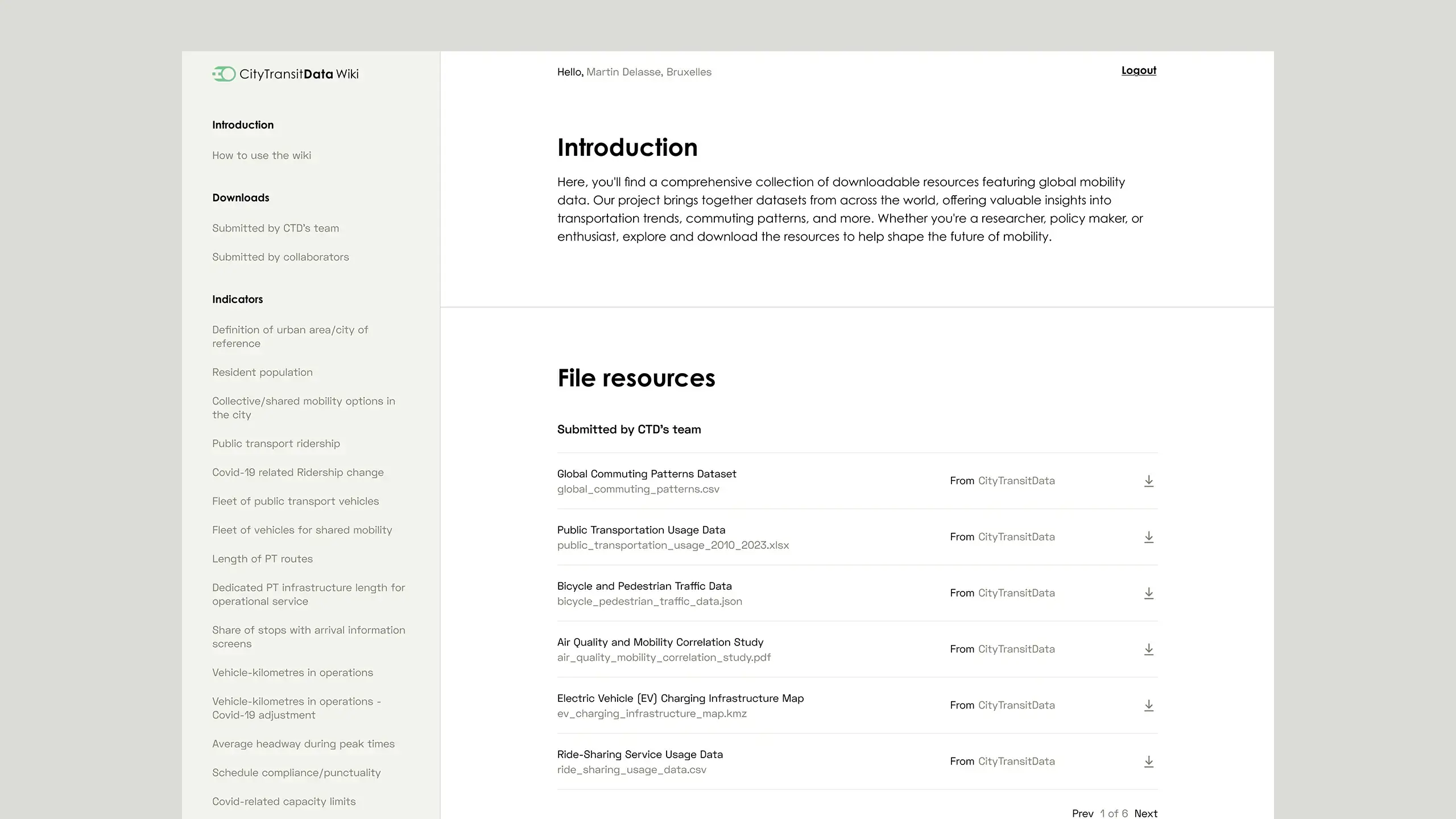 Screenshots of the explanatory page