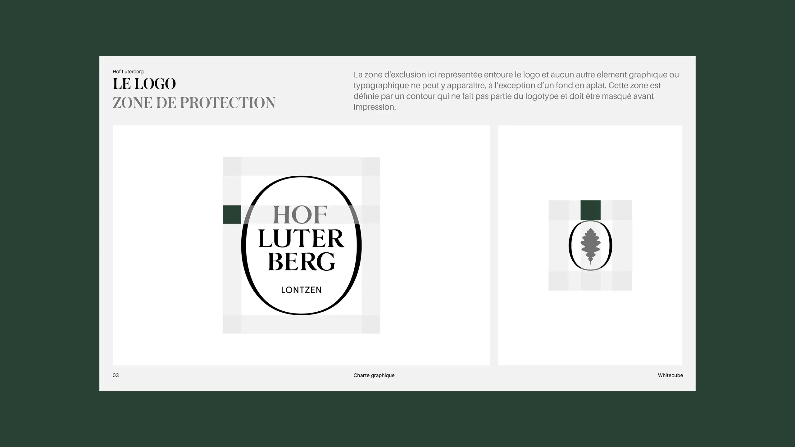 Extrait du chapitre "Logo" de la charte graphique