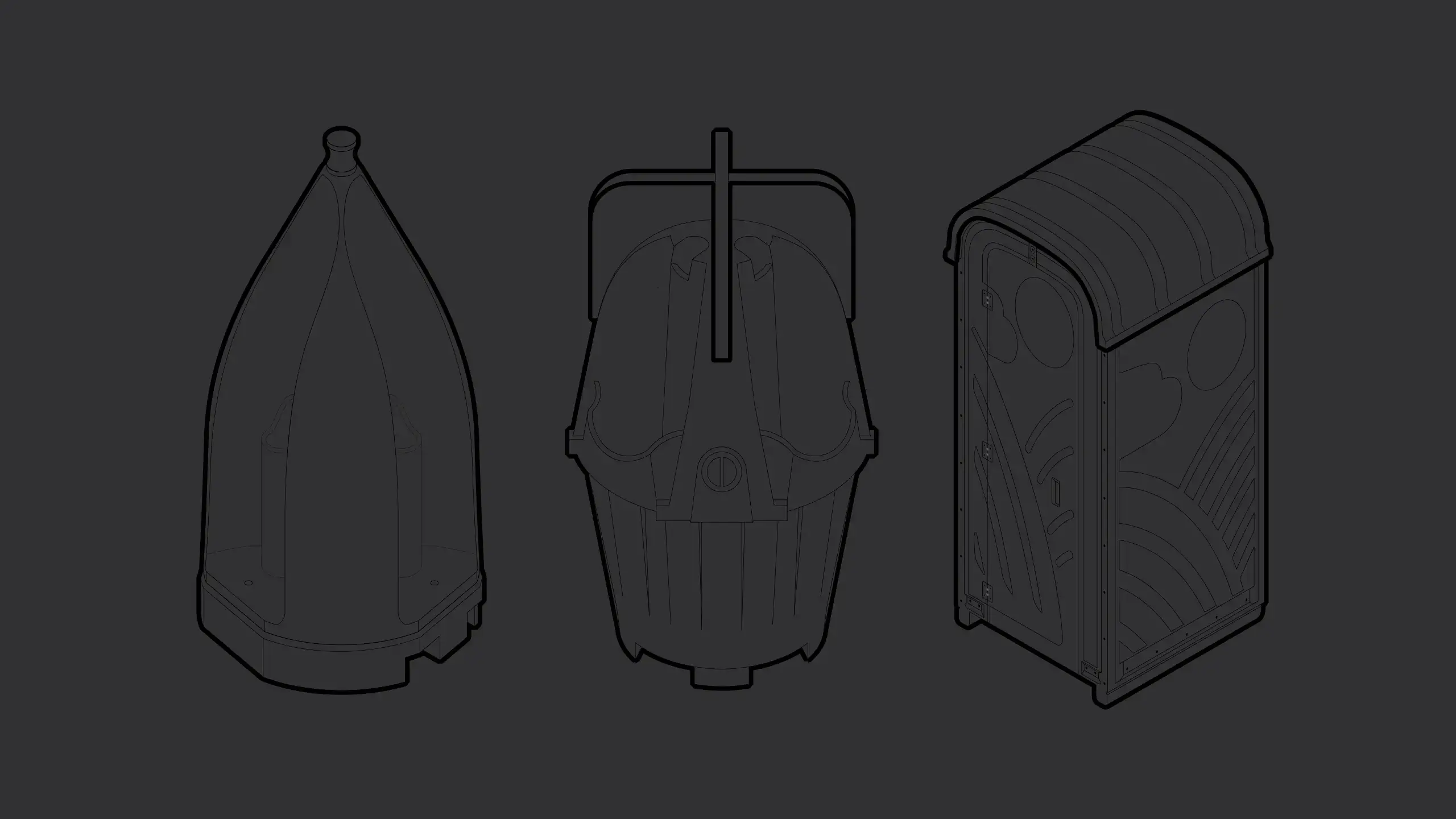 Illustration of the cabins that Locardenne offers