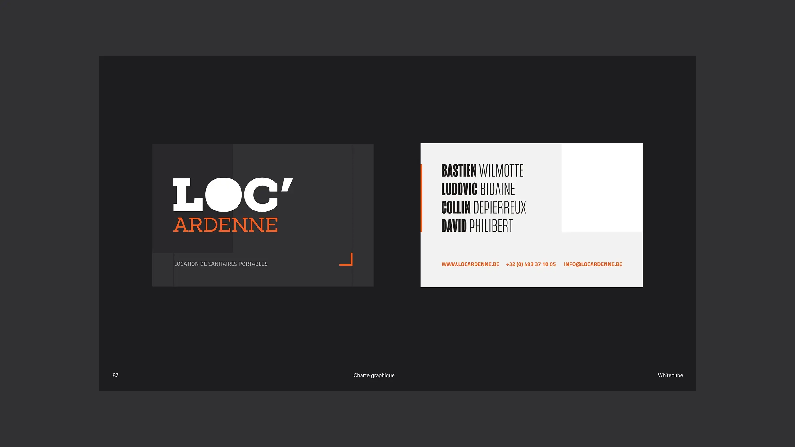 Illustration highlighting business cards