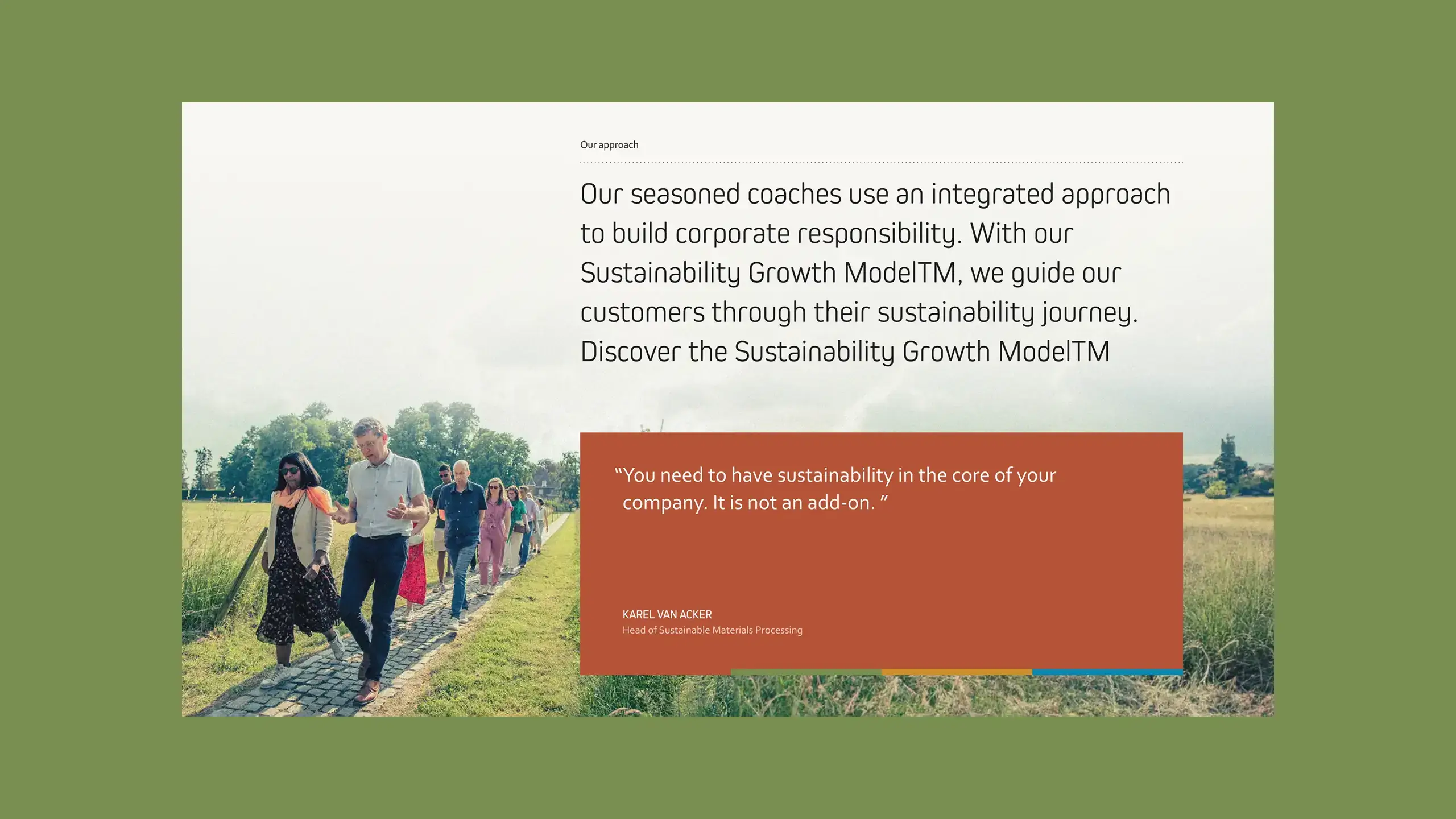 Screenshot of the website displaying a designed quote